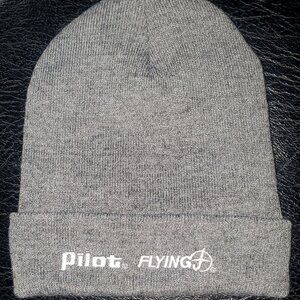 PILOT FLYING J (Authentic Men's Winter Hat/Beanie-Color: Grey) New
